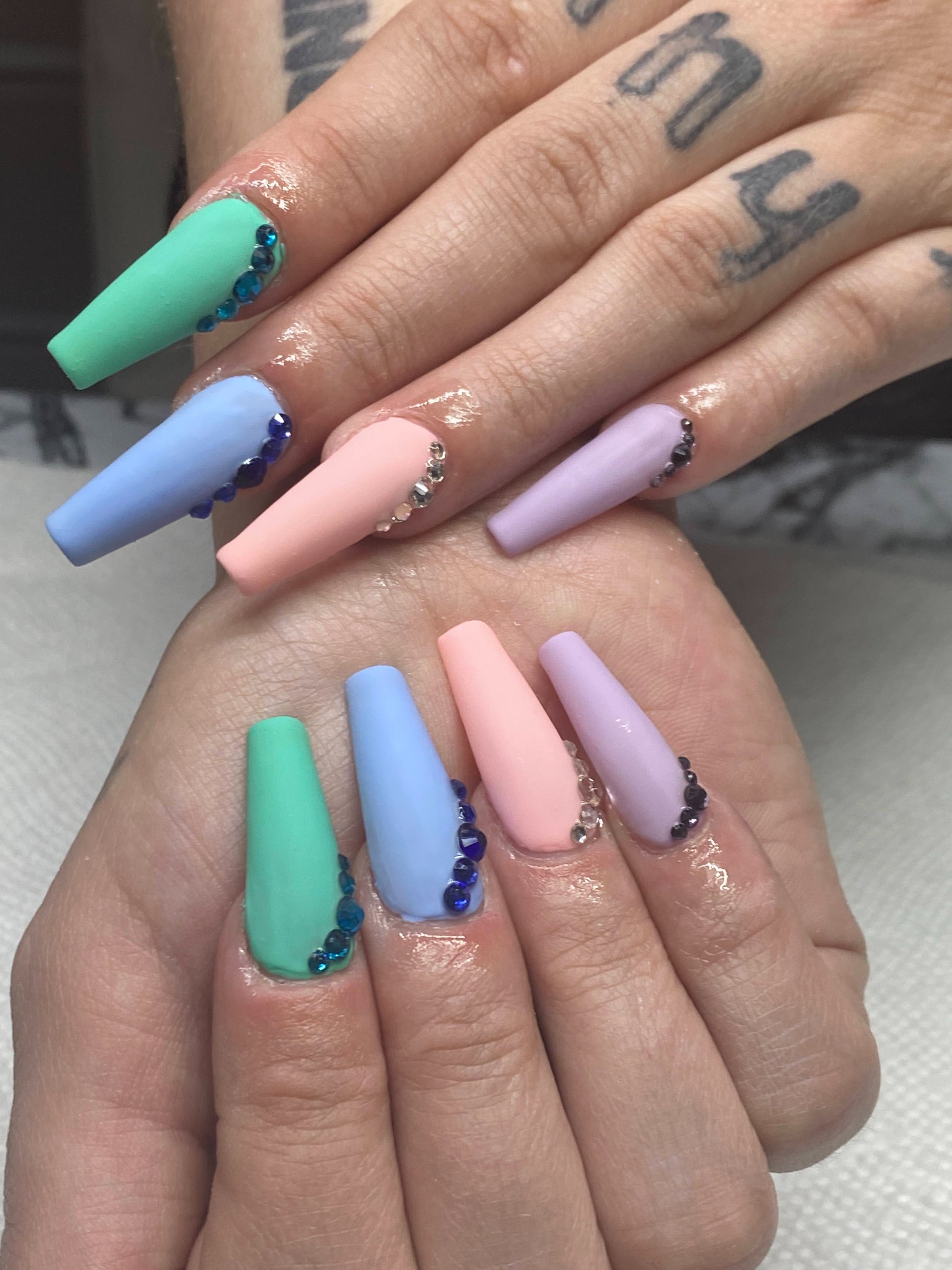 BLACK OMBRE NAILS I BLACK LV NAILS I OMBRE ART DESIGN I NOTPOLISH I LONG  COFFIN SHAPE I 2020 NAILS 